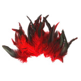 Maxbell 4x50pcs Beautiful Rooster Feathers Fringe Decoration Home Craft DIY Red