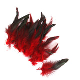 Maxbell 100 Pieces Beautiful Rooster Feather Trim for Decoration 12-18cm Yellow Red
