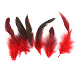 Maxbell 100 Pieces Beautiful Rooster Feather Trim for Decoration 12-18cm Yellow Red