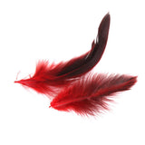 Maxbell 100 Pieces Beautiful Rooster Feather Trim for Decoration 12-18cm Yellow Red