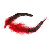 Maxbell 4x50pcs Beautiful Rooster Feathers Fringe Decoration Home Craft DIY Red