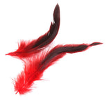 Maxbell 100 Pieces Beautiful Rooster Feather Trim for Decoration 12-18cm Yellow Red