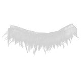 Maxbell 1 Yard Rooster Feather Fringe Trim for Sewing Costume Crafts White
