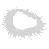 Maxbell 1 Yard Rooster Feather Fringe Trim for Sewing Costume Crafts White