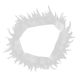 Maxbell 1 Yard Rooster Feather Fringe Trim for Sewing Costume Crafts White