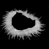 Maxbell 1 Yard Rooster Feather Fringe Trim for Sewing Costume Crafts White