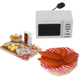 Maxbell White Microwave Oven for 1/12 Dollhouse Kitchen Miniature