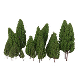 Maxbell 4x20pcs Tower Shaped Trees Model Train Scenery Landscape 1:50-400 Green 108