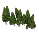 Maxbell 4x20pcs Tower Shaped Trees Model Train Scenery Landscape 1:50-400 Green 108