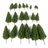 Maxbell 40pcs Tower Shaped Trees Model Train Railway Scenery Layout 1:50-400 HO N Z