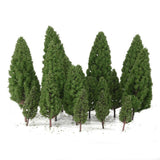 Maxbell 4x20pcs Tower Shaped Trees Model Train Scenery Landscape 1:50-400 Green 108