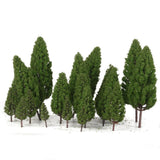 Maxbell 40pcs Tower Shaped Trees Model Train Railway Scenery Layout 1:50-400 HO N Z