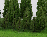 Maxbell 4x20pcs Tower Shaped Trees Model Train Scenery Landscape 1:50-400 Green 108