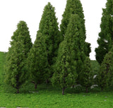 Maxbell 4x20pcs Tower Shaped Trees Model Train Scenery Landscape 1:50-400 Green 108