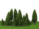 Maxbell 4x20pcs Tower Shaped Trees Model Train Scenery Landscape 1:50-400 Green 108