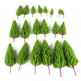 Maxbell 40pcs Tower Shaped Trees Model Train Railway Scenery Layout 1:50-400 HO N Z