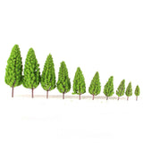 Maxbell 40pcs Tower Shaped Trees Model Train Railway Scenery Layout 1:50-400 HO N Z