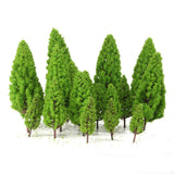 Maxbell 40pcs Tower Shaped Trees Model Train Railway Scenery Layout 1:50-400 HO N Z