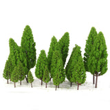 Maxbell 40pcs Tower Shaped Trees Model Train Railway Scenery Layout 1:50-400 HO N Z