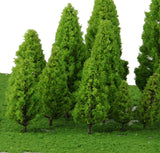 Maxbell 40pcs Tower Shaped Trees Model Train Railway Scenery Layout 1:50-400 HO N Z