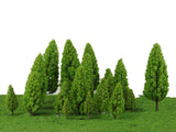 Maxbell 40pcs Tower Shaped Trees Model Train Railway Scenery Layout 1:50-400 HO N Z