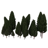 Maxbell 4x20pcs Tower Shaped Trees Model Train Scenery Landscape 1:50-400 Green 105