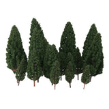 Maxbell 4x20pcs Tower Shaped Trees Model Train Scenery Landscape 1:50-400 Green 105