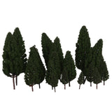 Maxbell 4x20pcs Tower Shaped Trees Model Train Scenery Landscape 1:50-400 Green 105