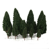 Maxbell 4x20pcs Tower Shaped Trees Model Train Scenery Landscape 1:50-400 Green 105