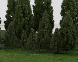 Maxbell 4x20pcs Tower Shaped Trees Model Train Scenery Landscape 1:50-400 Green 105