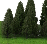 Maxbell 4x20pcs Tower Shaped Trees Model Train Scenery Landscape 1:50-400 Green 105