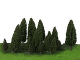 Maxbell 4x20pcs Tower Shaped Trees Model Train Scenery Landscape 1:50-400 Green 105