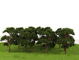 Maxbell 20 Dark Green/Green Banyan Tree Model Train Garden Street Layout HO 1:75 Scale