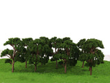 Maxbell 20 Dark Green/Green Banyan Tree Model Train Garden Street Layout HO 1:75 Scale