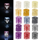 Maxbell 15x6x Heart LED Tea Light Holders Wedding Christmas Decoration Cream
