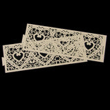 Maxbell 15x6x Heart LED Tea Light Holders Wedding Christmas Decoration Cream