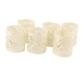 Maxbell 15x6x Heart LED Tea Light Holders Wedding Christmas Decoration Cream