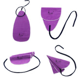 Maxbell 4xLADE Cleaning Cloth aus Artificial chamois for Wind Music Instruments Purple
