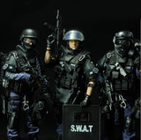 Maxbell 1/6 SWAT Police Door Breacher & Attack Dog Shepherd Action Figure Toys