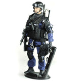 Maxbell 1/6 SWAT Police Door Breacher & Attack Dog Shepherd Action Figure Toys