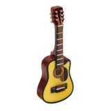 Maxbell Set of 4pcs 4-Colors Wooden Guitar Music Instrument Dollhouse Miniature 1/12