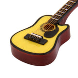 Maxbell Set of 4pcs 4-Colors Wooden Guitar Music Instrument Dollhouse Miniature 1/12