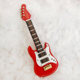 Maxbell 3x1:12th Dollhouse Miniature Music Instrument Red Electric Guitar