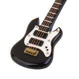 Maxbell Set of 4pcs 4-Colors Wooden Guitar Music Instrument Dollhouse Miniature 1/12