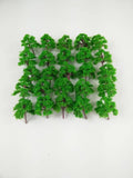 Maxbell 50pc Green Trees Model Train Street Park Wargame Diorama Scenery 1:300 Z Scale