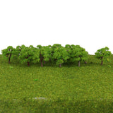 Maxbell 5x25 Pcs Scenery Landscape Train Model Trees Scale 1/300 Light Green