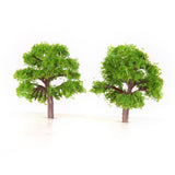 Maxbell 5x25 Pcs Scenery Landscape Train Model Trees Scale 1/300 Light Green