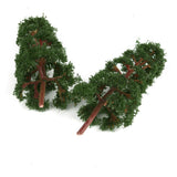 Maxbell 3x20 Pcs Scenery Landscape Train Model Pine Trees Scale 1/150 Dark Green