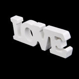 Maxbell Live Laugh Love White Wooden Letter Sign Home Decor 3pcs