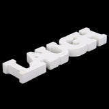 Maxbell Live Laugh Love White Wooden Letter Sign Home Decor 3pcs